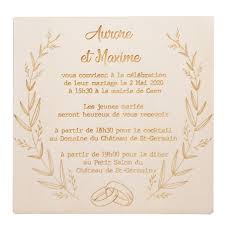 Entièrement personnalisables, design original, imprimés sur un papier de qualité. Faire Part Mariage Couronne