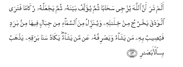 And we will assuredly guard it (15:9). Surah An Nur Arabic Text
