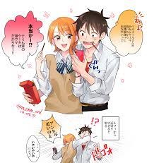 pin de strawhats queen em luffy x nami luffy menina anime filmes de anime