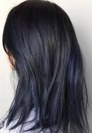 Remember to consider the clothing colours you usually wear next to your face, so your highlights will harmonise with your favourite outfits. Blue Black Hair That You Ve Gotta Try This Year Actual Phrase Fashion