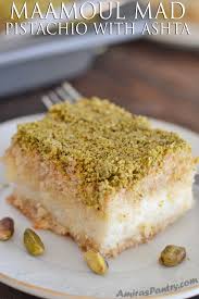 Maamoul Mad Pistachio With Ashta Recipe Recipe Lebanese Desserts Middle Eastern Desserts Desserts