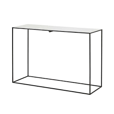 White Marble And Black Metal Console Table Marbre Blanc Console Marbre Metal Noir