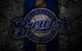 Download Wallpapers 4k Milwaukee Brewers Logo Mlb Baseball Usa Black Stone Major League Baseball Asphalt Texture Art Baseball Club Milwaukee Brewers Milwaukee Brewers Milwaukee Brewers Baseball Brewer Logo