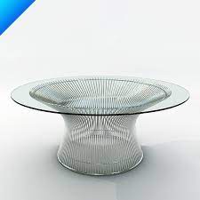 Обеденный стол platner table gold. Platner Coffee Table 3d Model