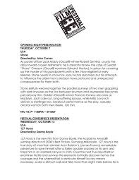 Paula farsi in high heels : Opening Night Presentation Thursday October 7 Usa