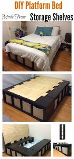 It's a neater way to store your things and the final product has a sleeker and more. 35 Diy Platform Beds For An Impressive Bedroom Diy Platform Bed King Size Bed Frame Diy Cheap Bed Frame