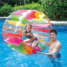 Jilong Kid Ster Water Wheel Transparentes Wasser Laufrad Im Regenbogen Design O 125 Cm Sport Freizeit Schwimmbad Spielzeug Coole Pools Pool Spiele