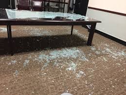 Candles usually burn slowly and calmly. A Glass Tabletop Exploded In My Face At Work Album On Imgur