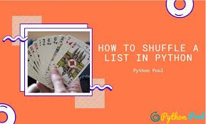 Shuffling a pack of cards isn't as easy as you think, not if you want to truly randomise the cards. Python Shuffle List Shuffle A Deck Of Card Python Pool