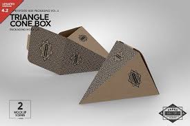 Today mockup river designed a premium quality and flawless cargo delivery packaging box mockup. Triangle Cone Box Mockup Food Box Packaging Free Packaging Mockup Box Mockup
