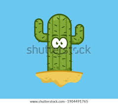 For the stem of the cactus, draw an oval shape, with the smaller end curving towards the ground. Cactus Cartoon Drawing At Getdrawings Free Download