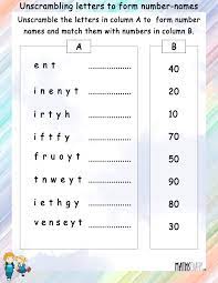Image Result For Number Names 21 To 50 Worksheet 2nd Grade Worksheets Math Worksheets 1st Grade Math Worksheets