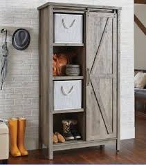 A wide variety of door kitchen cabinets options are available to you, such as style, countertop material, and door material. Small Kitchen Cabinet Bookcase Rustic Farmhouse Barn Door Pantry Storage Hutch 42666033671 Ebay