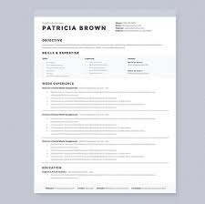 clean resume template pkg. clean