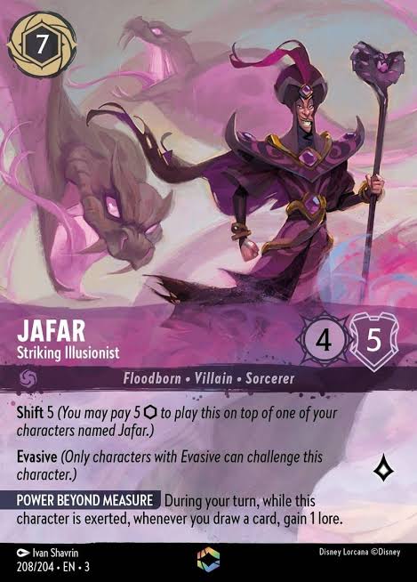 Jafar - Striking Illusionist - Enchanted 208/204 » Disney Lorcana Card Details + Review » Lorcana Player