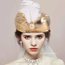 Men Sultan Costume Sultan Cosplay Hat Kings Hat for Boy Gold Turban Sultan  Cosplay Hat Funny Party Hat Headdress Headpiece