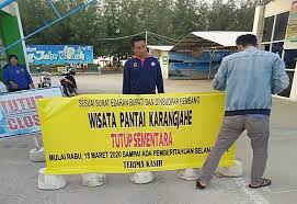Sampai hari ini pantai karang mas tetap buka, atas dasar aturan perbub atau surat edaran sebelumnya, katanya. Antisipasi Corona Museum Kartini Hingga Pantai Karangjahe Ditutup Sementara Radio R2b Rembang