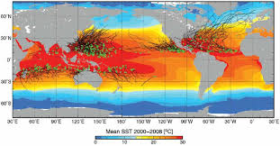 There are no tropical cyclones in the eastern north pacific at this time. Global Map Showing The Tracks Of Tropical Cyclones Category 1 And Download Scientific Diagram
