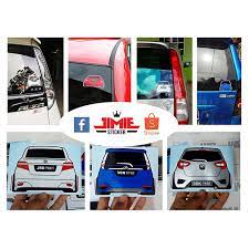 Maybe you would like to learn more about one of these? Train Sticker Rear Sticker Toyota Estima Custom Color And No Plate Shopee Singapore