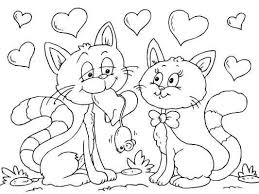 Cute Cat Valentines Day Coloring Page Color It In Online And Then Print On Card At Ha Valentines Day Coloring Page Valentines Day Coloring Valentine Coloring