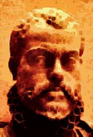 A glimpse of the artist at work