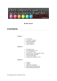 Maybe you would like to learn more about one of these? The Complete Guide To Isometric Pixel Art Rhys Davies 2008 Pixel Art The Complete Docsity