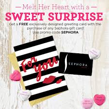 Maybe you would like to learn more about one of these? The Gift Card Shop On Twitter Valentine S Day Is Near Purchase A Sephora Gift Card Get A Free Exclusive Greeting Card Promo Code Sephora Https T Co 4a6b3jdq1h