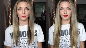 Ombre straight black blonde full head clip in real remy human hair extensions. How To Cut Hair Extensions Yourself Youtube