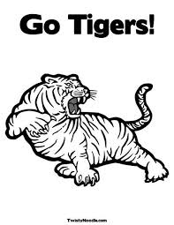 Go Tigers Coloring Pages Football Coloring Pages Lsu