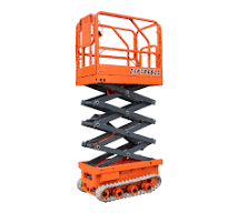 Plataforma de tijera hidráulica con orugas con mini elevador ...