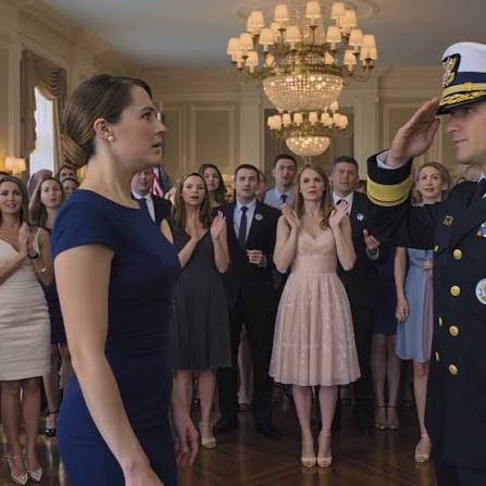 at my sister's engagement to a navy seal captain, they introduced me as “the harmless one” - ten minutes later, he was standing at attention in the middle of the ballroom, salut |
