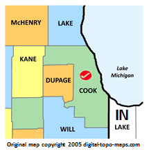 Data is from us census tiger website and illinois natural resources geospatial data clearinghouse website. Cook County Illinois Genealogy Familysearch