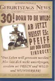 Geburtstag reagieren viele menschen empfindlich, da an diesem tag ein besonderes alter erreicht wird. Postkarten Grusskarten Und Mehr Kathrin Stockebrand 30 Geburtstag Doppelkarte 12x17 2cm