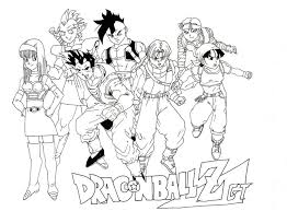 Dragon ball z coloring pages trunks. Oob Bulma Trunks Yamcha Videl And Warriors Dragon Ball Z Kids Coloring Pages