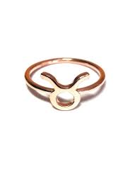 14k Solid Gold Taurus Ring Zodiac Ring Horoscope Ring Etsy Taurus Ring Taurus Jewelry Zodiac Rings
