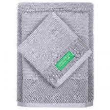 Discover our huge selection of towels at matalan for total luxury after you step out of the crafted from beautifully soft cotton, our bathroom towel sets offer provide comfort, ultimate. Malta Online Shop Towel Set Benetton Grey