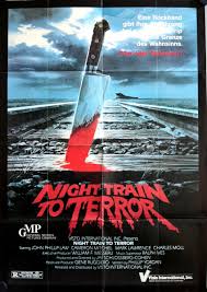 Night Train to Terror German video movie poster A1 Shiver John Phillip Law,  Moll | eBay