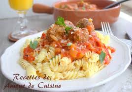 Pates Aux Boulettes De Viande Hachee Amour De Cuisine Recette Boulettes De Viande Hachee Boulette De Viande Boulette