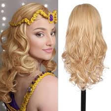 Amazon.com : Kalyss Blonde Wig With Bangs Long Blonde Curly Wigs for Women  Heat Resistant Synthetic Hair Wavy Blonde Highlights Wigs for Women 22  Inches : Beauty & Personal Care