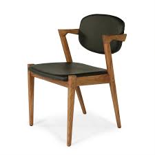 Model 42 Flap Back Dining Chair Black Leather Midcentury Modern Dining Chairs Dining Chairs Black Leather Dining Chairs