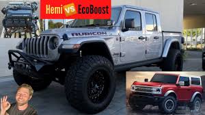 Jeep won't commit to it. 2021 Ford Bronco Vs Jeep 392 Hemi Jeep Gets A V8 Jeep Or Bronco Youtube