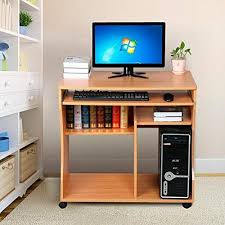Computer desk adjustable laptop table portable laptop mobile computer stand desk cart tray. Pin On Home