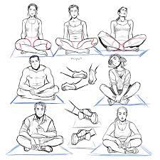 Pin On Character Design Young woman sitting in meditation in comfortable home clothes. pinterest