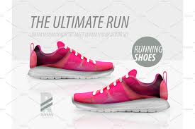 Vector Running Shoes Ad Product Template Shoes Ads Running Shoes Shoes Vector