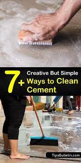 7 Creative But Simple Ways To Clean Cement Baking Powder For Cleaning Baking Soda Shampoo Clean Concrete