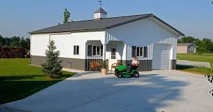 Pole Buildings Pole Barn Garage With Office West Lafayette Indiana Fbi Buildings Metal Barn Homes Pole Barn Garage Pole Barn Homes