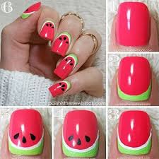 Einfacher Sommer Nagel Kunst Tutorials Fur Anfanger 2019 Nail Art Tutorial Anfanger Art Einfacher Watermelon Nail Art Nail Art Summer Nail Art Tutorial