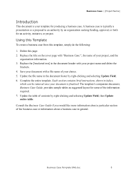 This business case template provides you with a good starting point for which to develop your project/organization specific business case. Business Case Template For Project