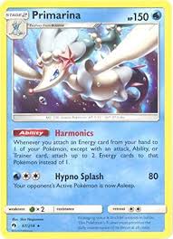 You have chance to travel through fantasy world of hundreds of pokemon characters: Amazon Com Primarina 67 214 Rare Lost Thunder Toys Games