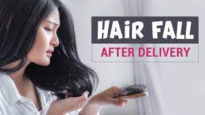 After delivery, the estrogen level comes back to normal, causing more hair follicles to enter the telogen/resting phase. Hair Fall After Delivery Reasons Remedies Youtube